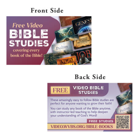 Free Video Bible Book Studies Invitation Card (500 Ct)