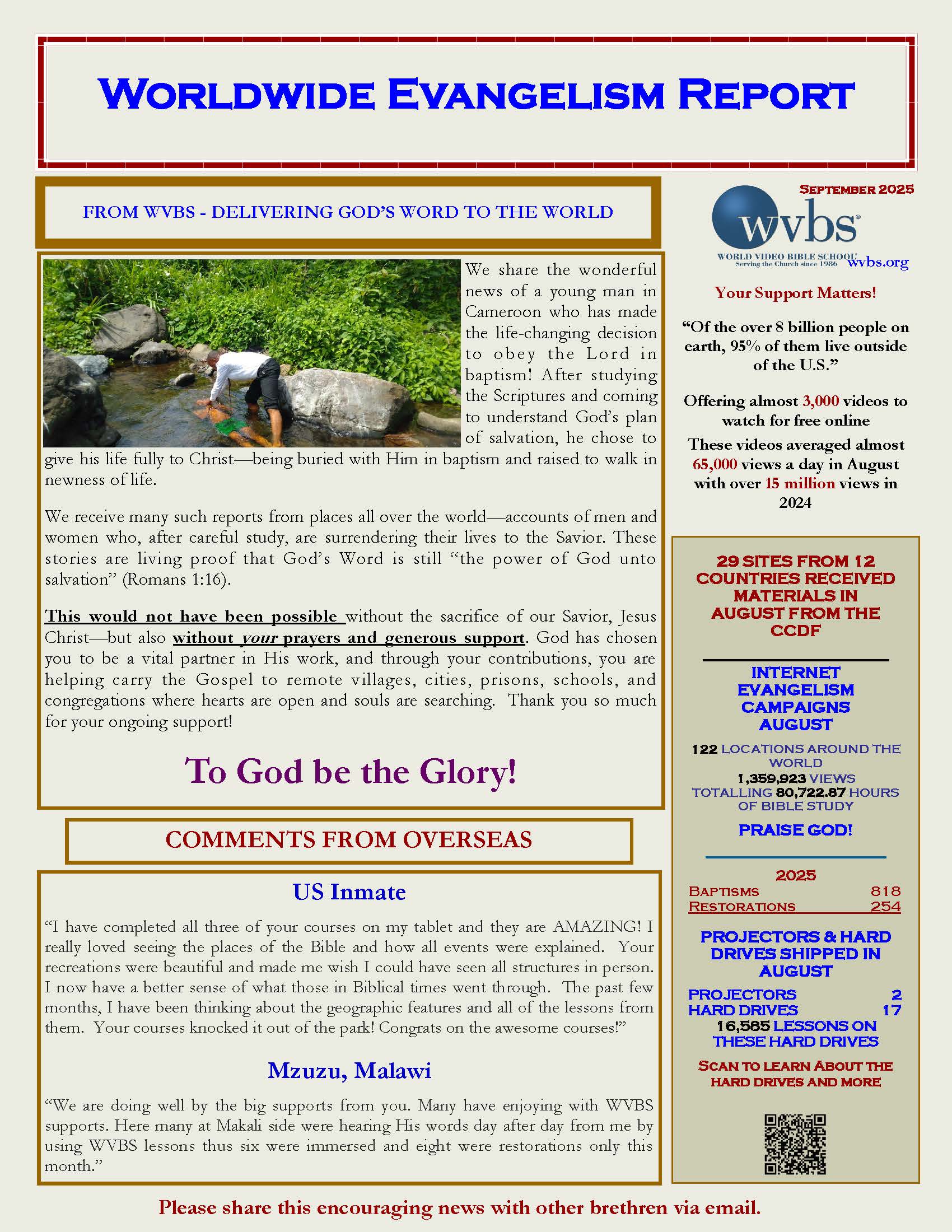 World Evangelism Report